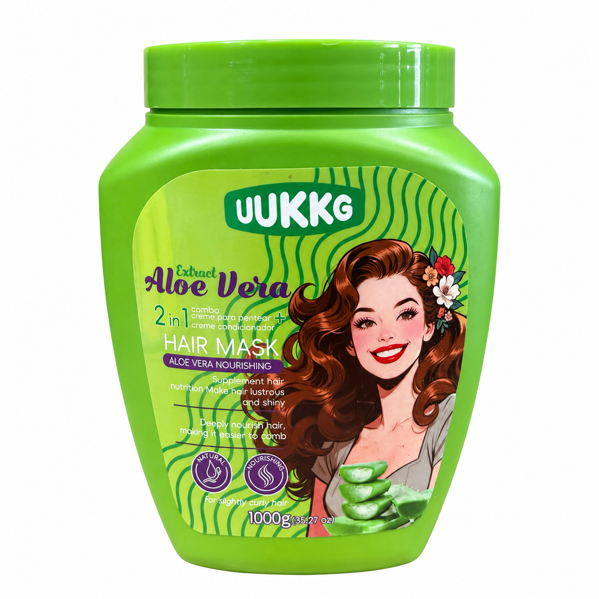 Crema de tratamiento hidratante de aloe vera UUKKG