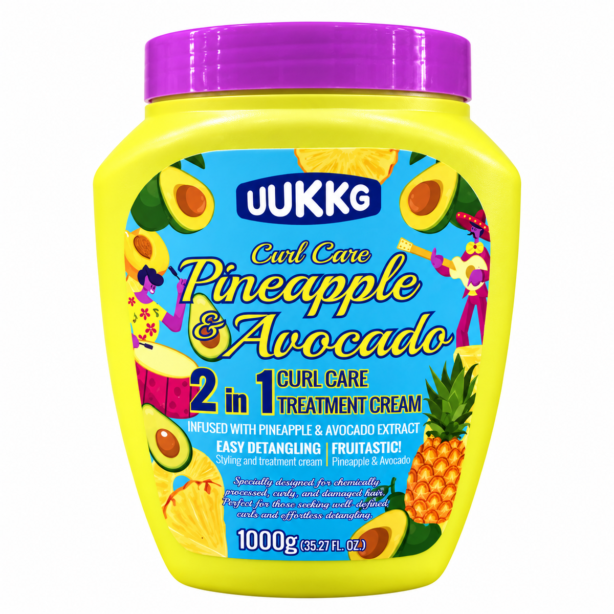 UUKKG Pineapple & Avocado Curl Care Treatment Cream