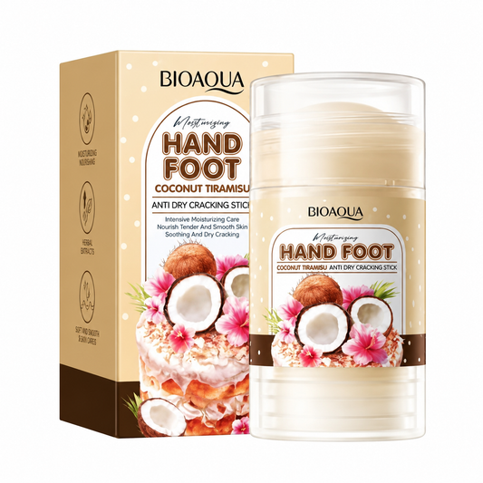 Barra anti-grietas para manos y pies Bioaqua de coco y tiramisú