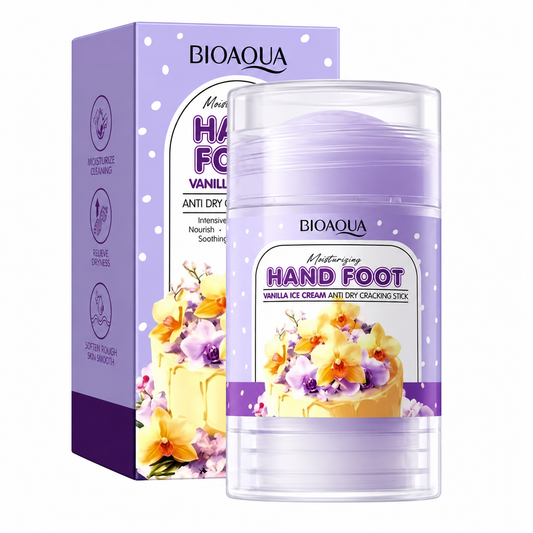Barra anti-grietas para manos y pies Bioaqua sabor helado de vainilla