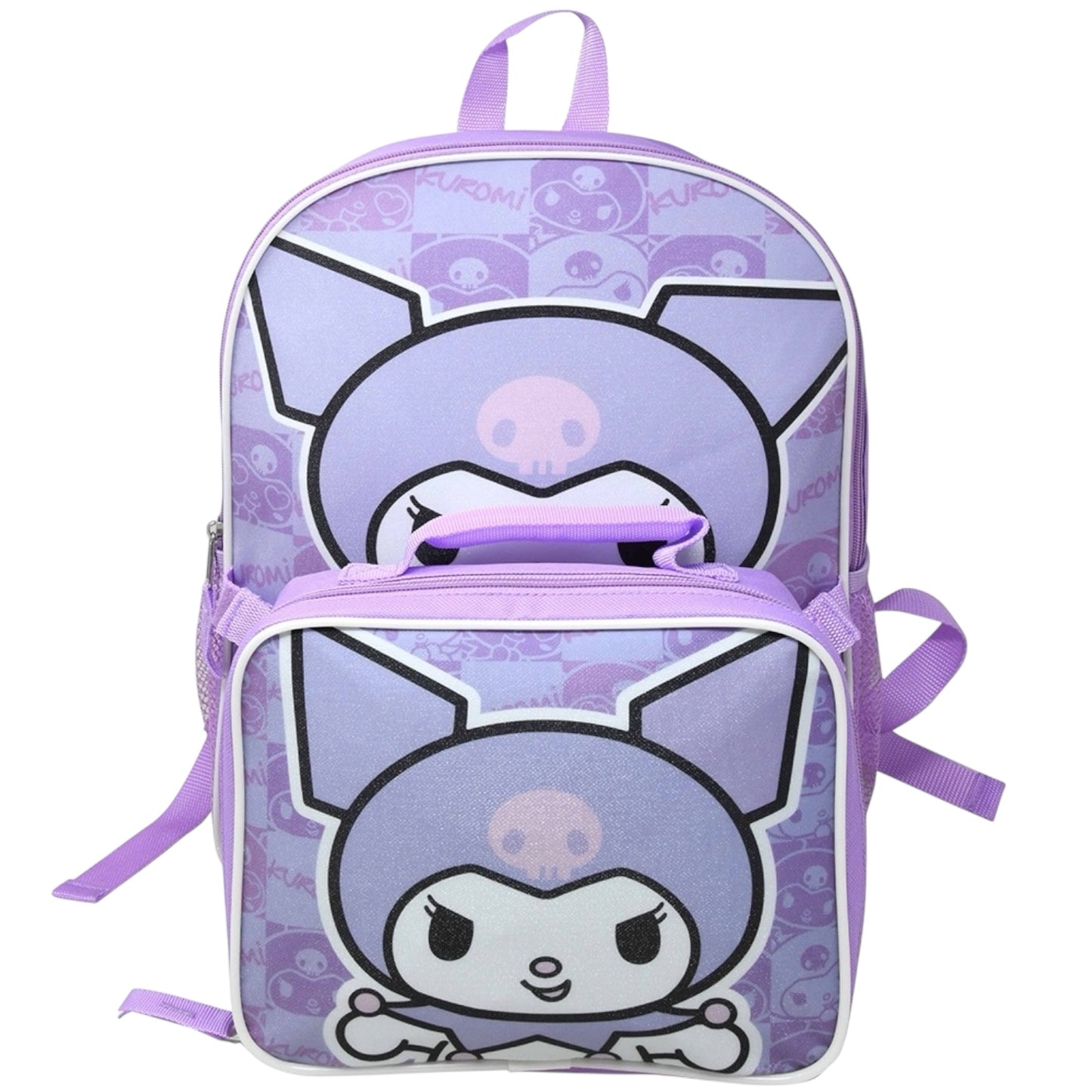 PURPLE KUROMI BACKPACK WITH LUNCH BAG #WITH