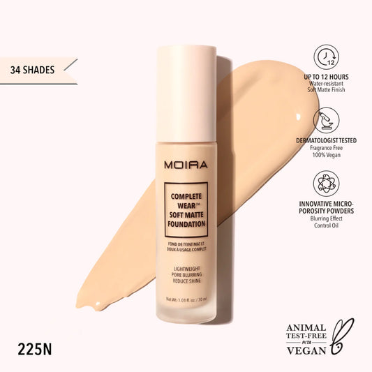MOIRA COMPLETE WEAR SOFT MATTE FOUNDATION CMF225N R61