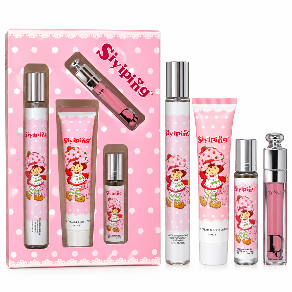 Set de regalo de fragancia Strawberry Girl de Siyiping