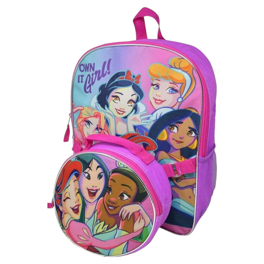 DISNEY OWN IT GIRL! BACKPACK WITH LUNCH BOX UPDPRINC BR101