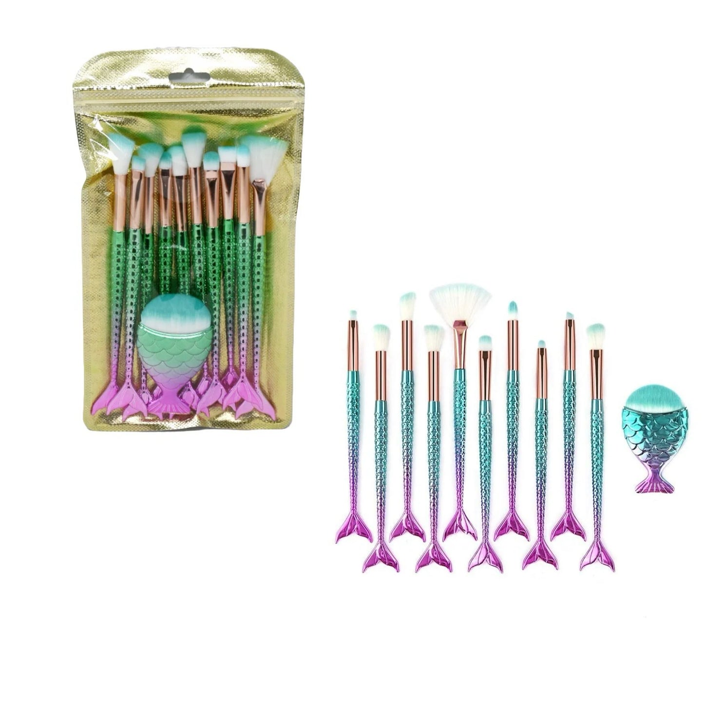 6 SETS OF MERMAID 11PCS BRUSH SET
