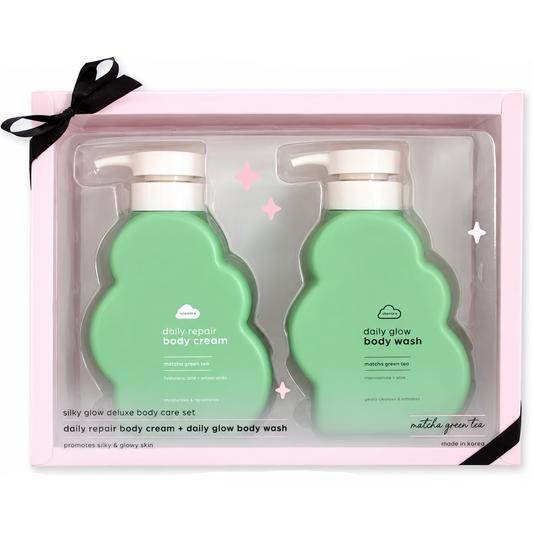 Set de cuidado corporal de matcha coreano