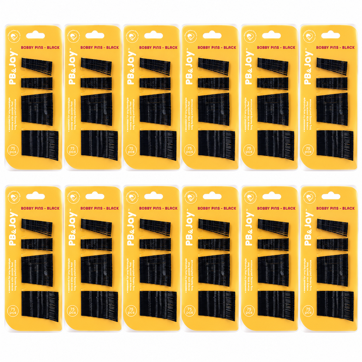 PB&Jay Black Bobby Pins