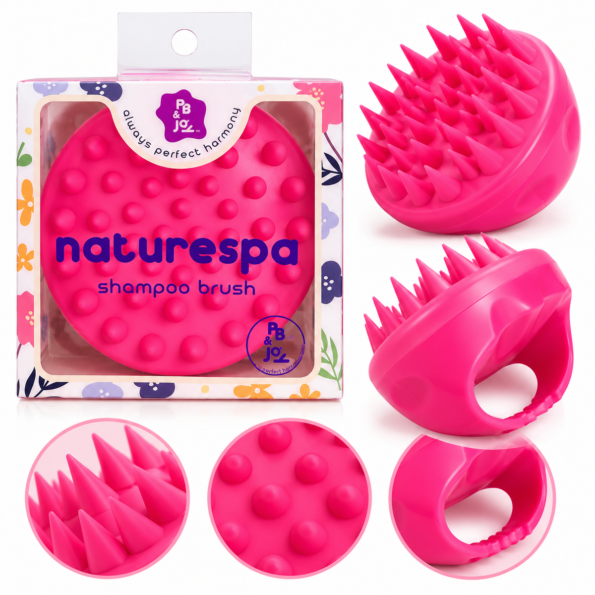 Cepillo para champú de calidad profesional PB & Jay Naturespa