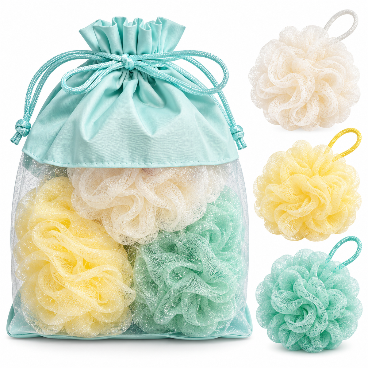 Sage Bag + 3 Loofahs
