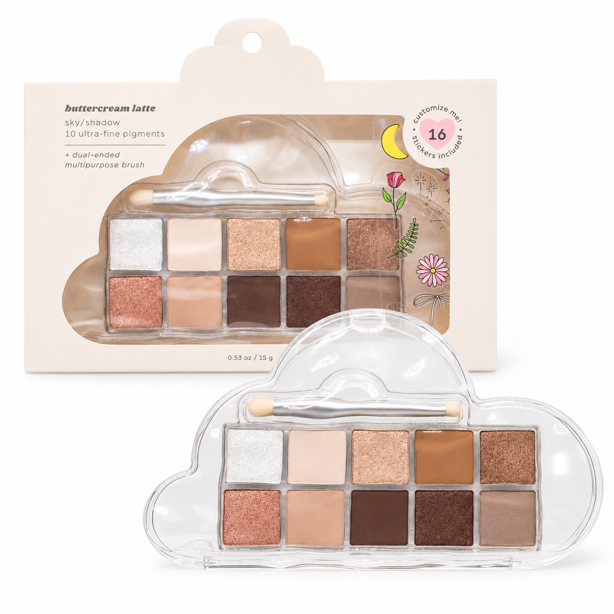 Paleta de sombras de ojos Acrylic Cloud Buttercream Latte