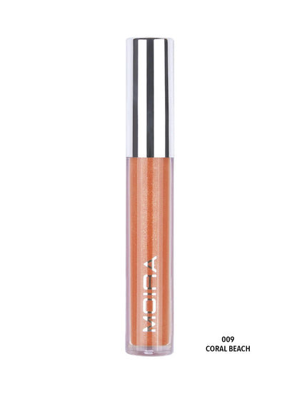 MOIRA GLOSS AFFAIR LIP GLOSS CORAL BEACH GLG009 R58