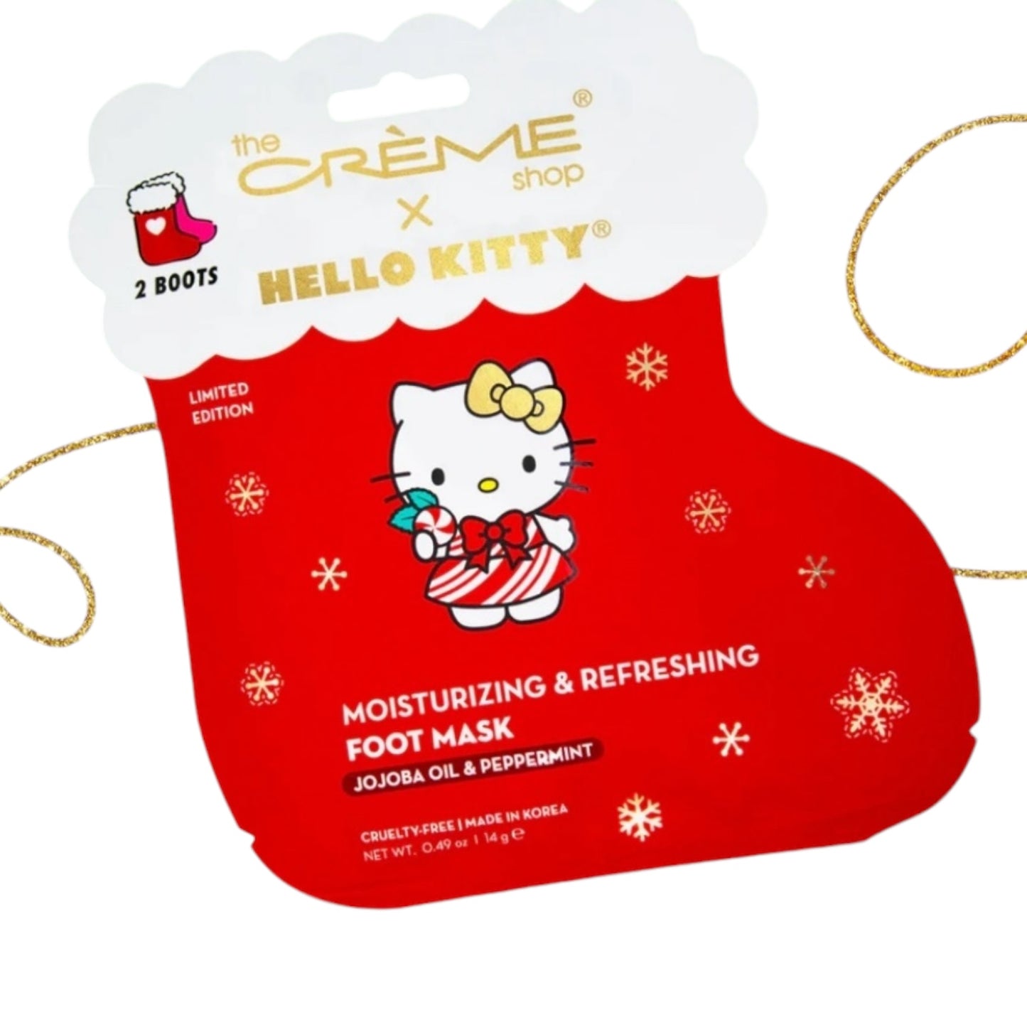 THE CRÈME SHOP X HELLO KITTY MOISTURIZING & REFRESHING FOOT MASK 3PACK #164