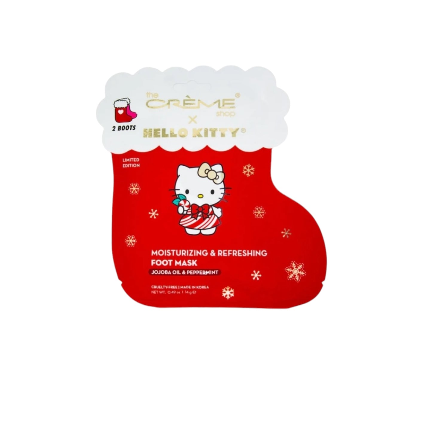 THE CRÈME SHOP X HELLO KITTY MOISTURIZING & REFRESHING FOOT MASK 3PACK #164