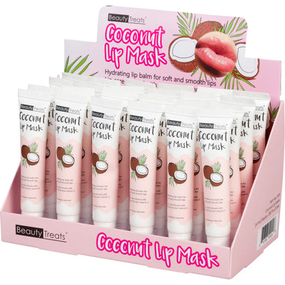 BEAUTY TREATS COCONUT LIP MASK 509 24PCS DISPLAY #96