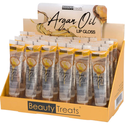 BEAUTY TREATS ARGAN OIL LIP GLOSS 510A 24PCS DISPLAY  #98