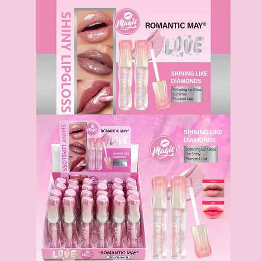 24PCS ROMANTIC MAY LIP GLOSS YR-987B