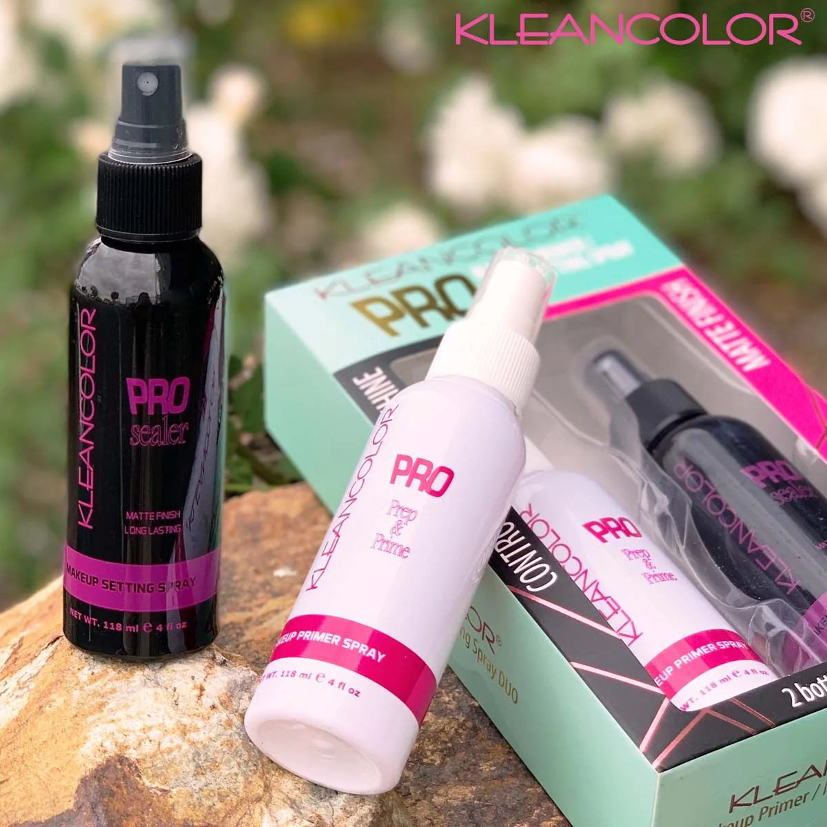 KLEANCOLOR PRO MAKEUP PRIMER/ MATTE SETTING SPRAY DUO #92