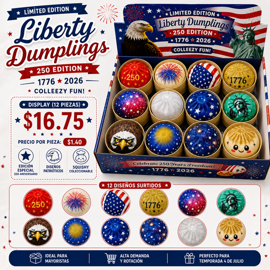 12PCS DISPLAY MYSTERY USA DUMPLING