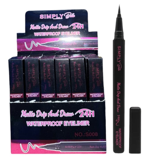 SIMPLY BELLA MATTE DRIP AND DRAW 24H WATERPROOF EYELINER #40