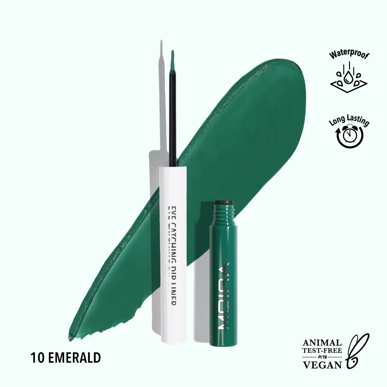 MOIRA EYE CATCHING DIP LINER EMERALD ECD010 R59 – Flawless Beauty Wholesale