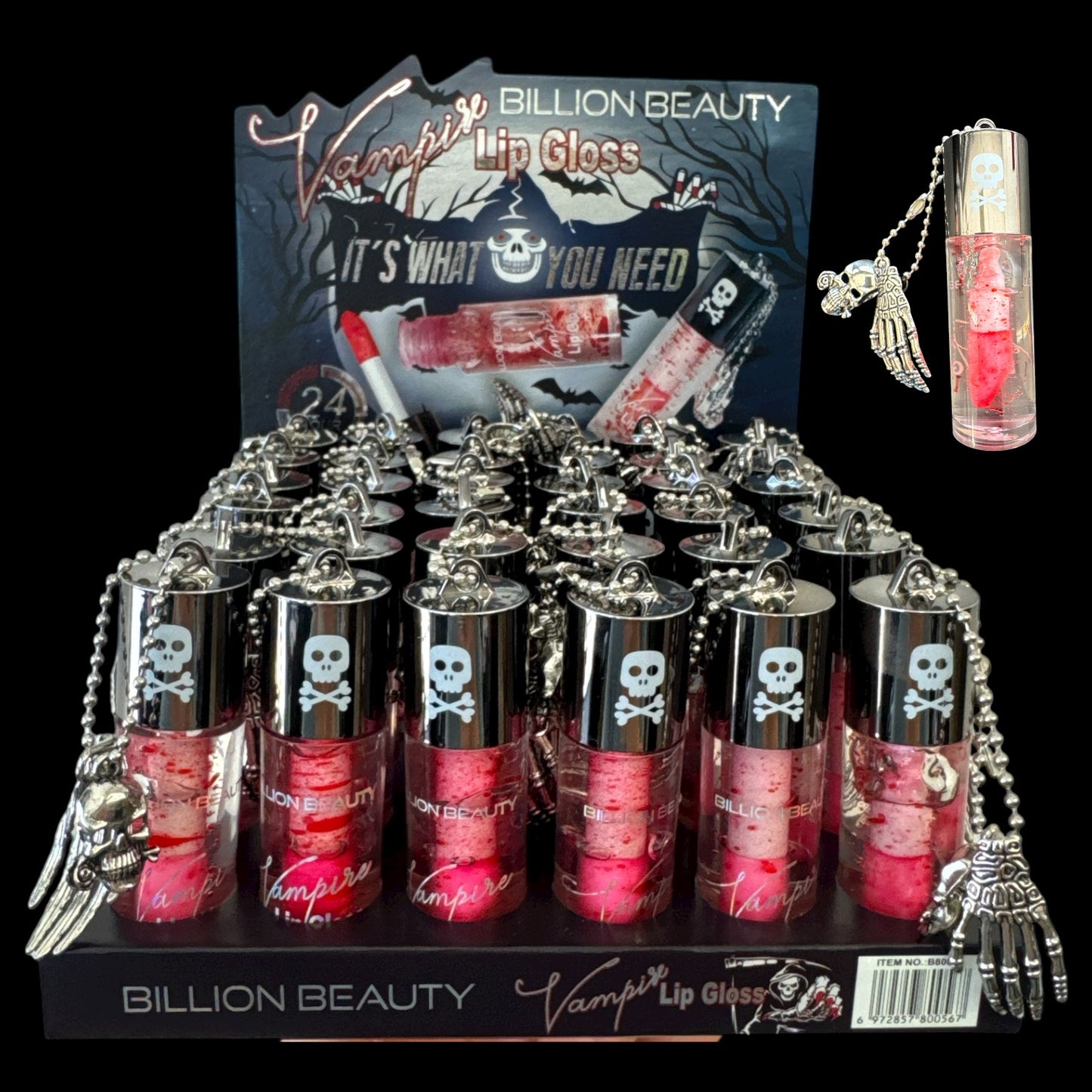 36PCS DISPLAY SPOOKY GLOSS B80056