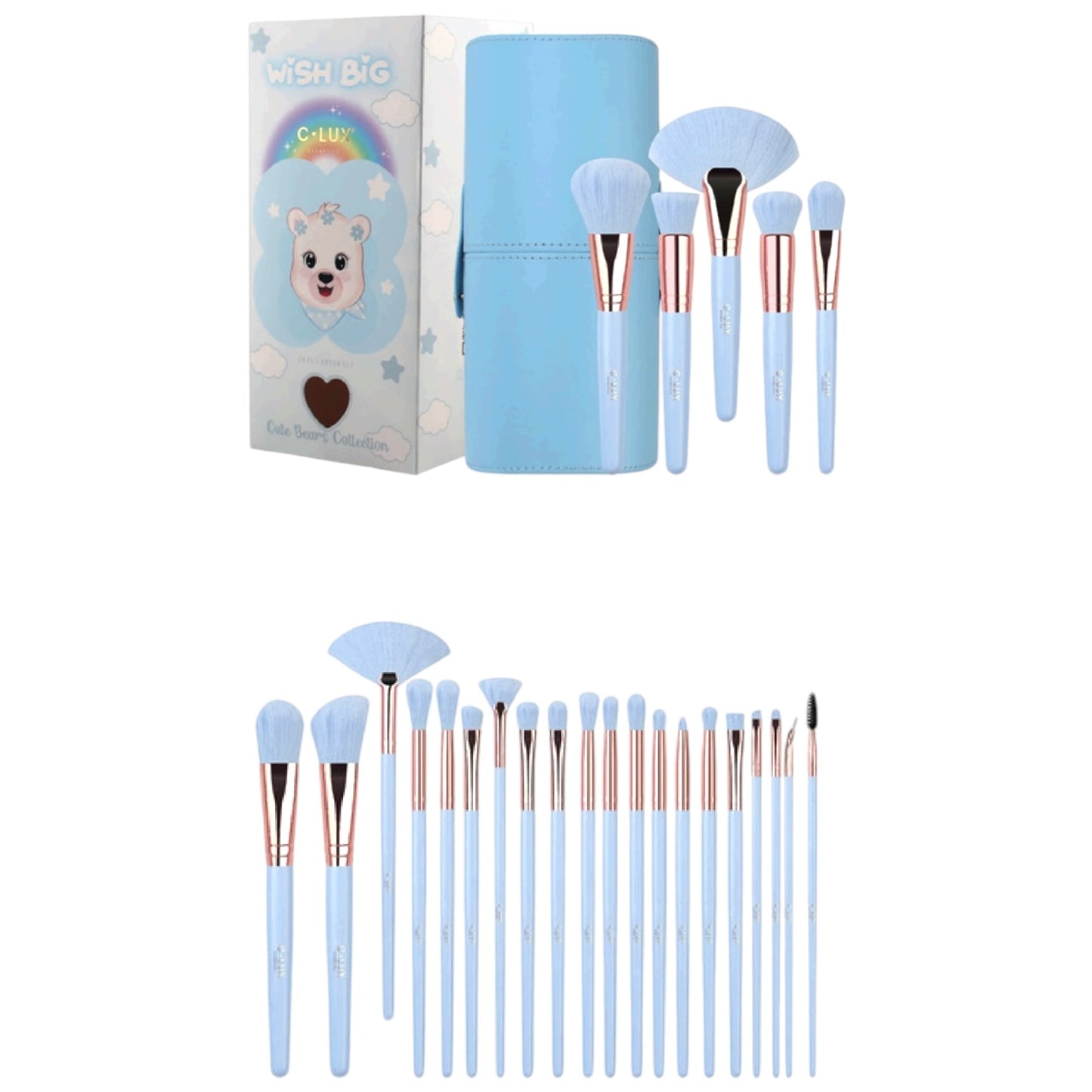 CLUX WISH BIG 24PCS BRUSH SET 2 SETS #58