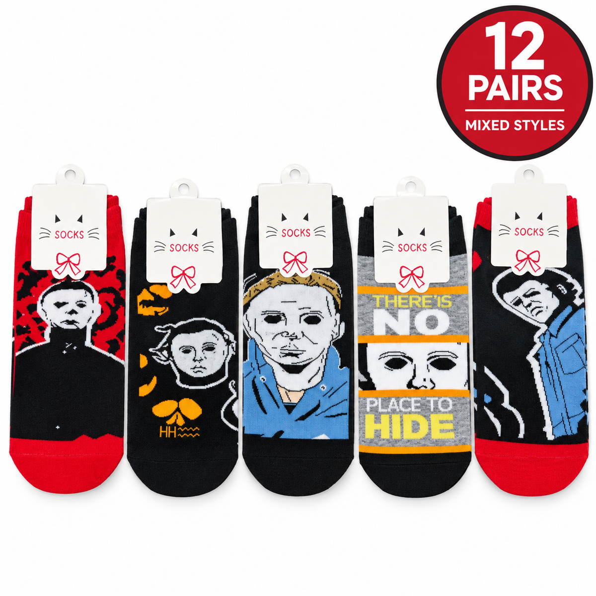 White Mask Man Socks