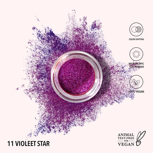 MOIRA STARSTRUCK CHROME LOOSE POWDER SCLP011 VIOLET STAR R59