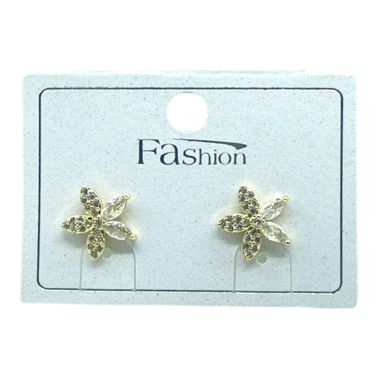 STAR PREMIUM GOLD PLATED EARRINGS BE468