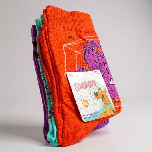 3 SETS EACH WITH 3 PAIRS OF SCOOBY DOO LONG SOCKS