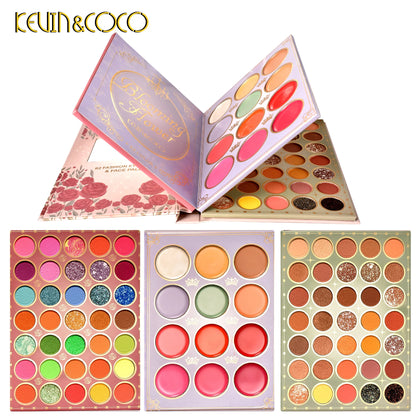 KEVIN&COCO 82 COLORS FACE PALETTE RED ROSES KC221386 R18