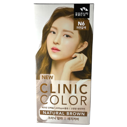 KOREAN FLOR DE MAN NEW CLINIC COLOR N6 NATURAL BROWN#48