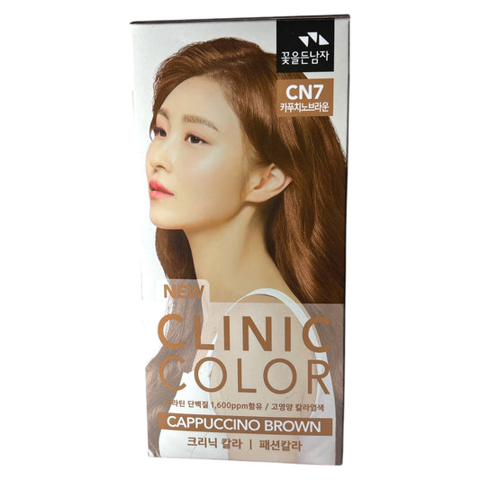 KOREAN FLOR DE MAN NEW CLINIC COLOR CN7 CAPPUCCINO BROWN#A10