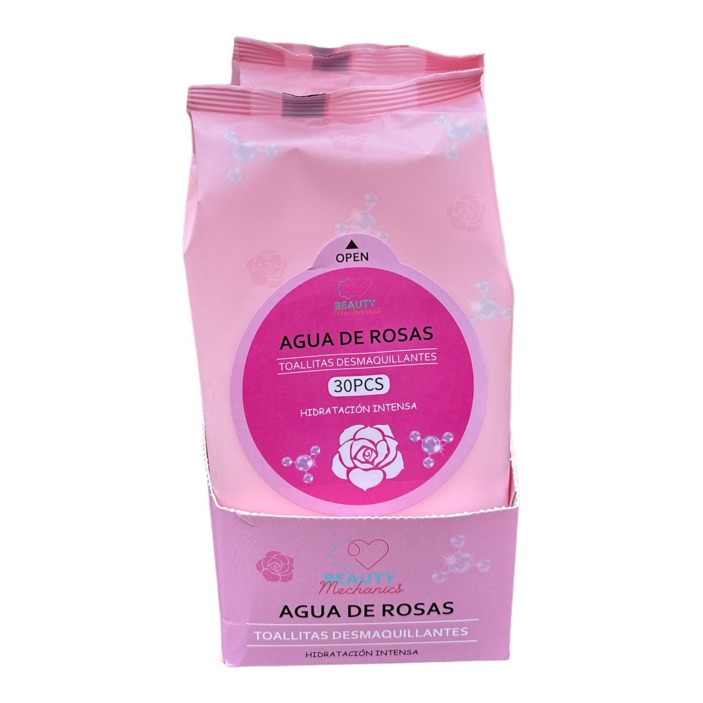 BEAUTY MECHANICS WIPES AGUA DE ROSAS 88006 R106