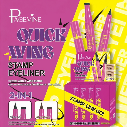 48PCS DISPLAY PAGEVINE QUICK WING STAMP EYE LINER P0421