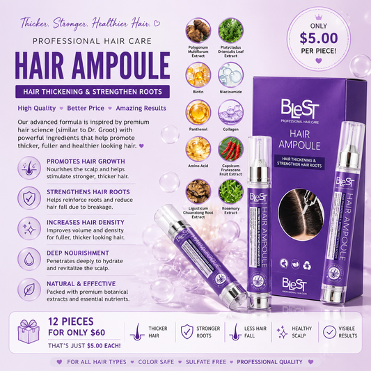 12PCS DISPLAY BLEST HAIR AMPOULE BTA-05