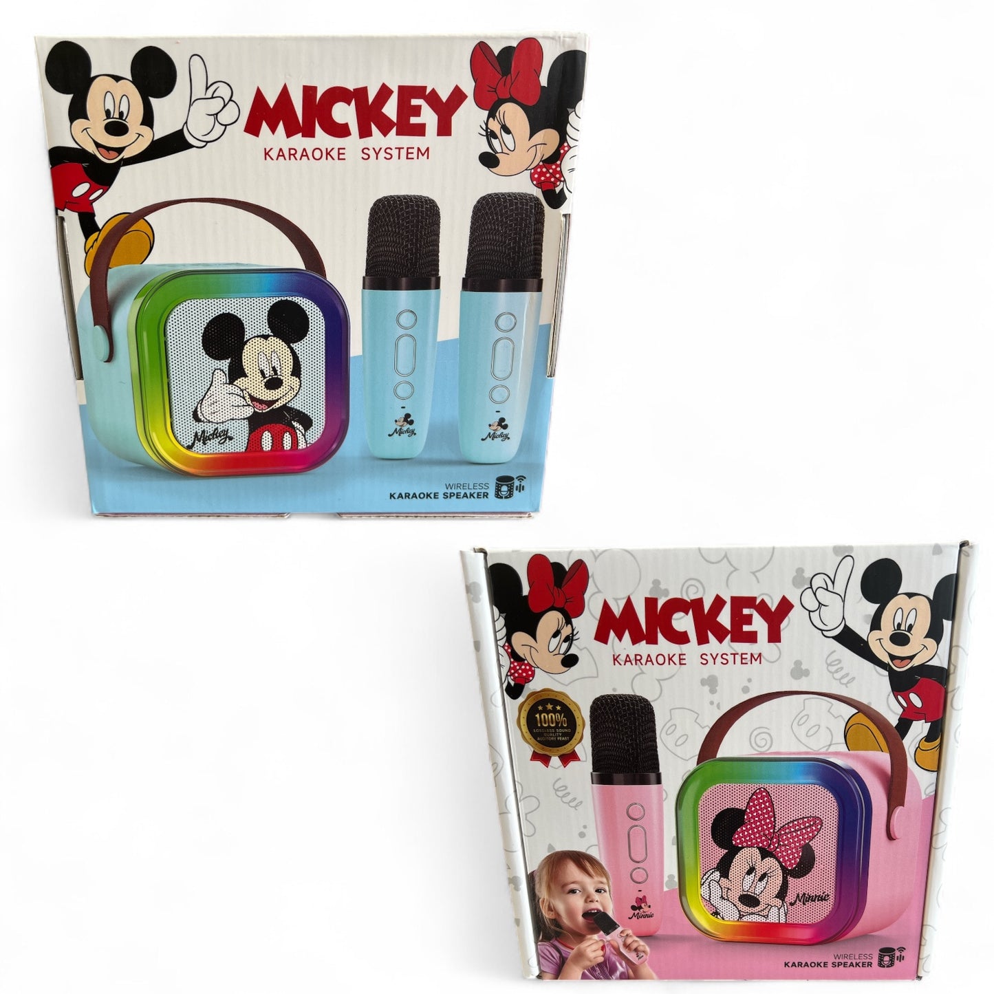 2PCS MOUSE COUPLE KARAOKE SPEAKER +MICROPHONE