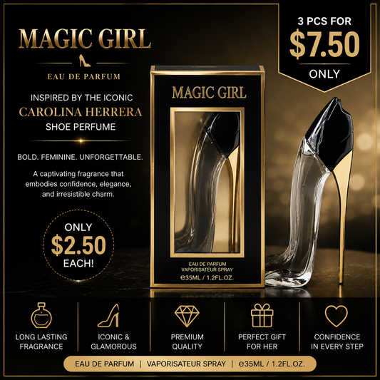 3PCS ICONIC BLACK SHOE PERFUME EBC3101