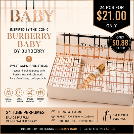 24PCS DISPLAY BABY 288 TUBE PERFUME EBC1069TR