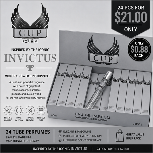24PCS DISPLAY CUP TUBE PERFUME EBC2095TR