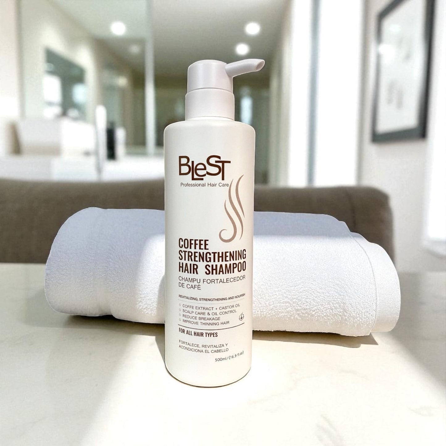 3PCS BLEST COFFE STRENGTHENING HAIR SHAMPOO HSC-713