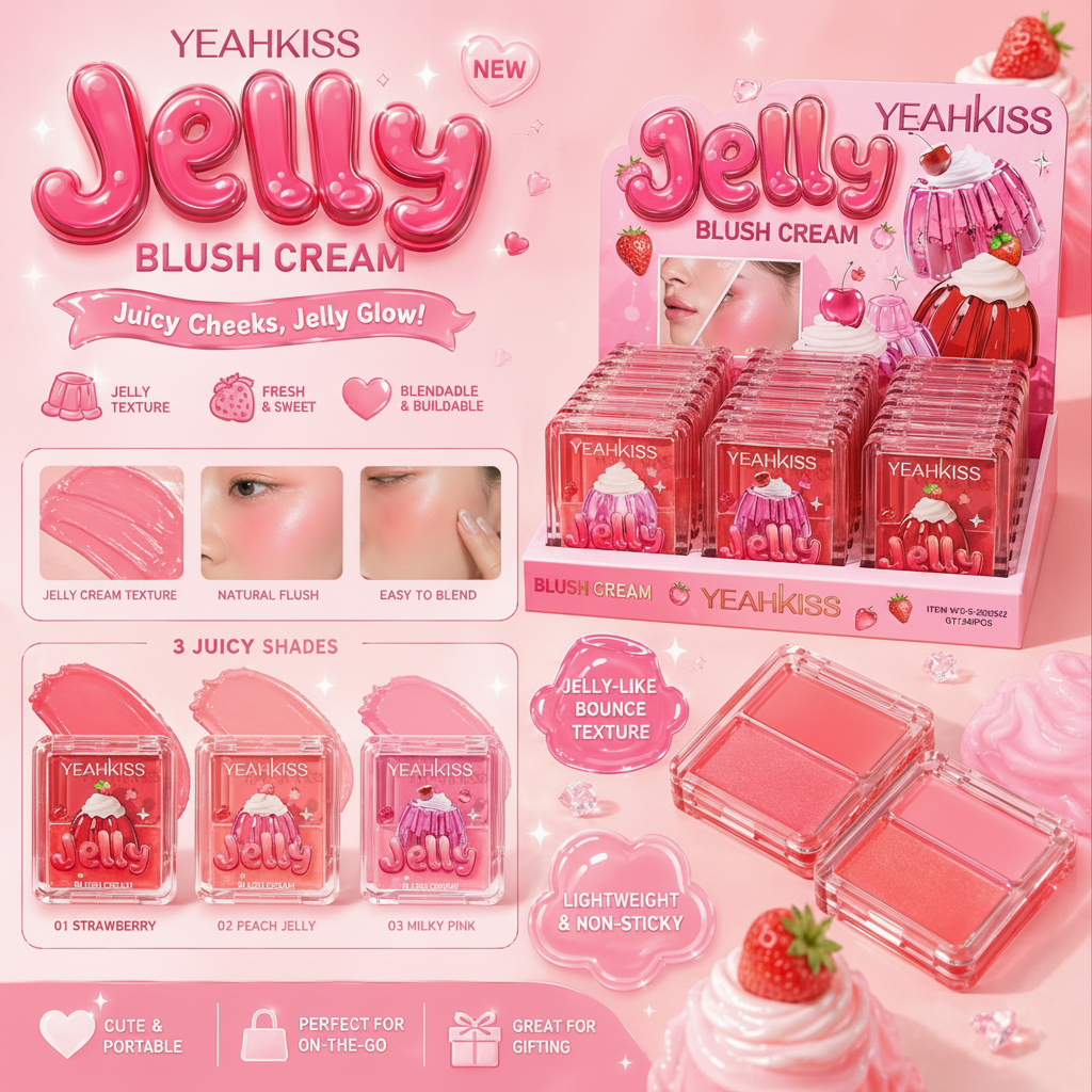 24PCS DISPLAY YEAH KISS DUO BLUSH YS-202542