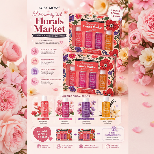 2 SETS OF 4PCS KOSY MOSY DISCOVERY SET FLORALS MARKET