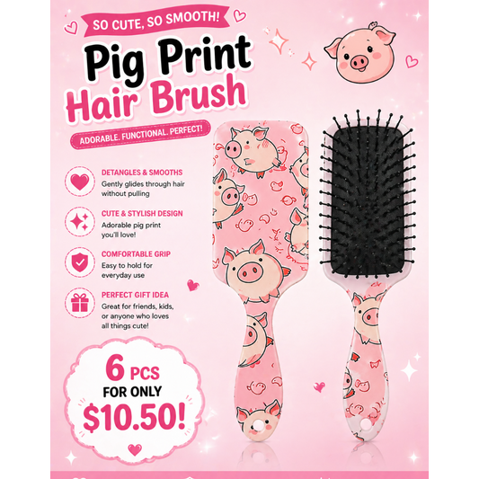 6PCS PIG HAIR BRUSH