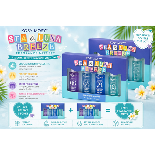2 SETS OF 4PCS KOSY MOSY SEA AND LUNA