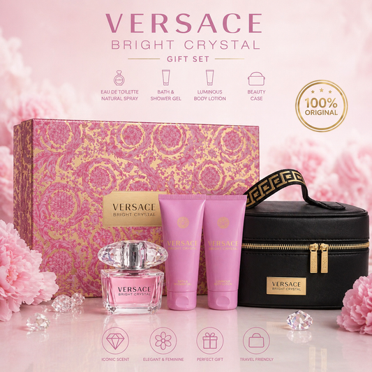 1PCS ORIGINAL VERSACE BRIGHT CRYSTAL GIFT SET