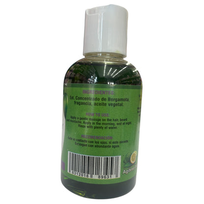 ACEITE ORGÁNICO DE BERGAMOTA AUXILIAR EN EL CRECIMIENTO DE CABELLO BARBA Y BIGOTE