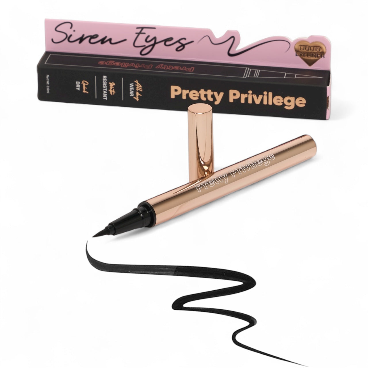 24PCS DISPLAY PRETTY PRIVILEGE SIREN EYES LIQUID EYELINER PLB1