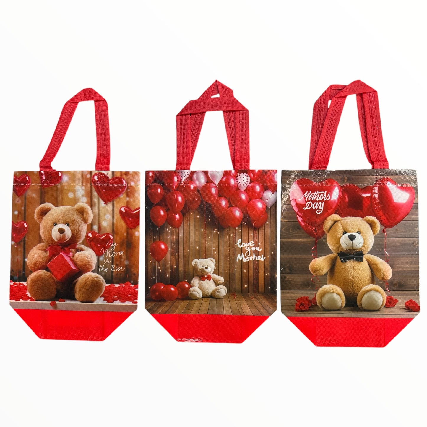 12PCS HEAVY DUTY BEAR MOTHERS DAYS BAGS