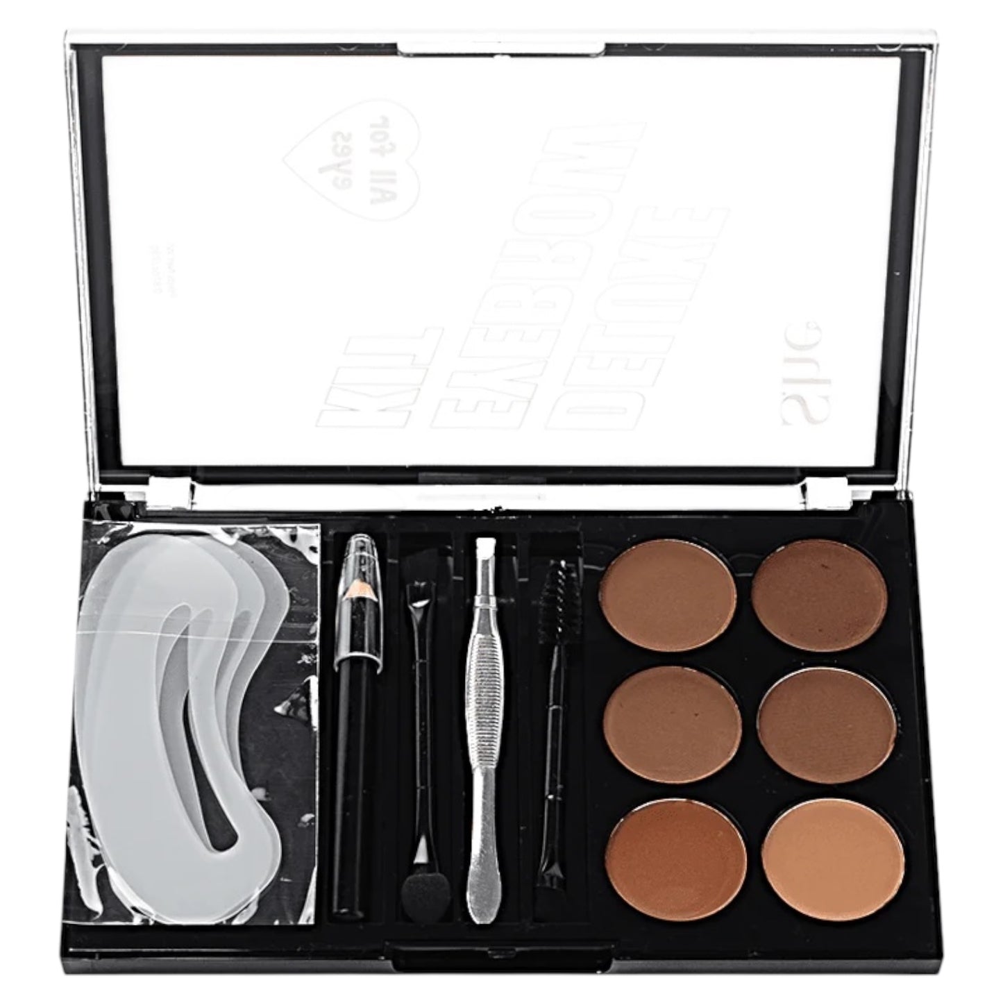 S.HE DELUXE EYEBROW KIT 12KITS DISPLAY# Atrás